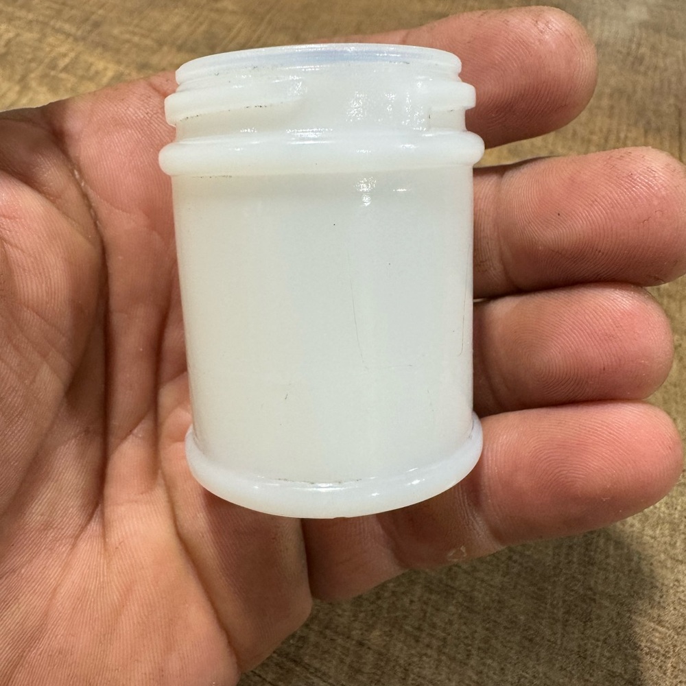 Hazel Atlas Glass Company 1902-1964. Milk Glass. Face Cream Jar.